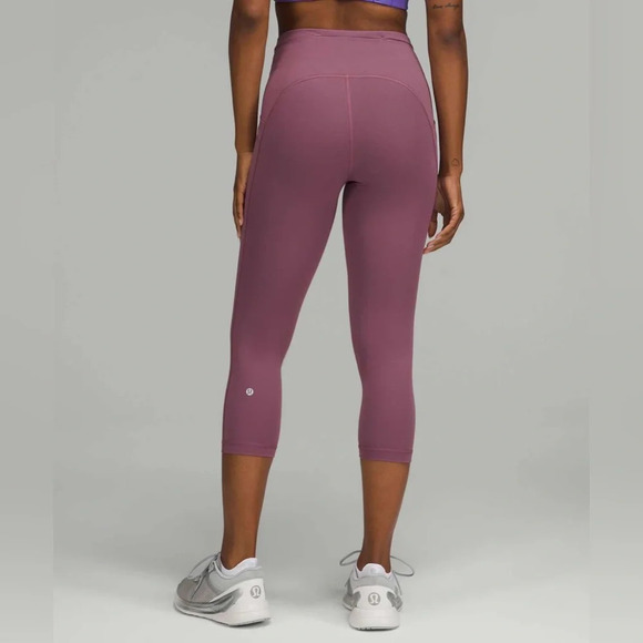 Lululemon Swift Speed High-Rise Crop 21" - Vintage Plum 6 - Picture 2 of 7